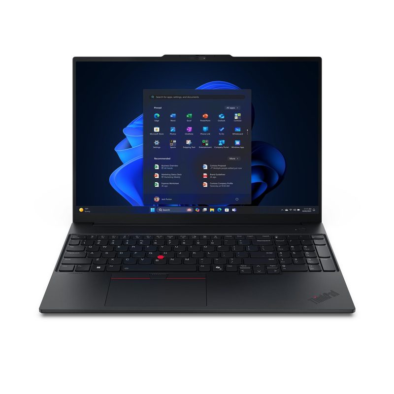 Lenovo ThinkPad E16 Gen 3 (Intel) Intel Core Ultra 7 255H Laptop 40.6 cm (16") WUXGA 32 GB DDR5-SDRAM 1 TB SSD Wi-Fi 6E (802.11ax) Windows 11 Pro Black English