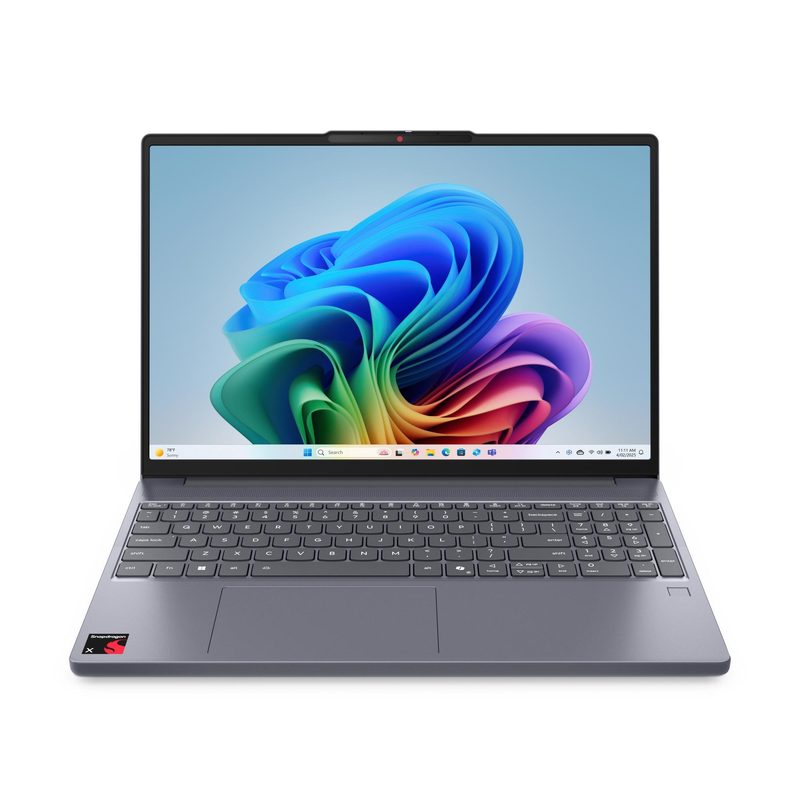 Lenovo IdeaPad Slim 3 15Q8X10 Copilot+ PC Snapdragon X1-26-100 Laptop 38.9 cm (15.3") WUXGA 16 GB LPDDR5x-SDRAM 256 GB SSD Wi-Fi 7 (802.11be) Windows 11 Home Grey English