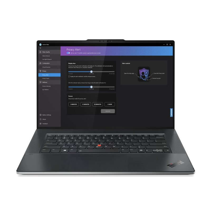 Lenovo ThinkPad Z16 Gen 2 AMD Ryzen™ 7 PRO 7840HS Laptop 40.6 cm (16") Touchscreen WUXGA 32 GB LPDDR5x-SDRAM 1 TB SSD AMD Radeon RX 6550M Wi-Fi 6E (802.11ax) Windows 11 Pro Black Portuguese
