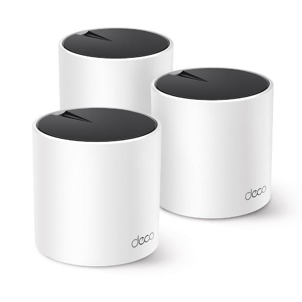 TP-Link DECO X55(3-PACK)(EU) mesh wi-fi system Dual-band (2.4 GHz / 5 GHz) Wi-Fi 6 (802.11ax) White Internal