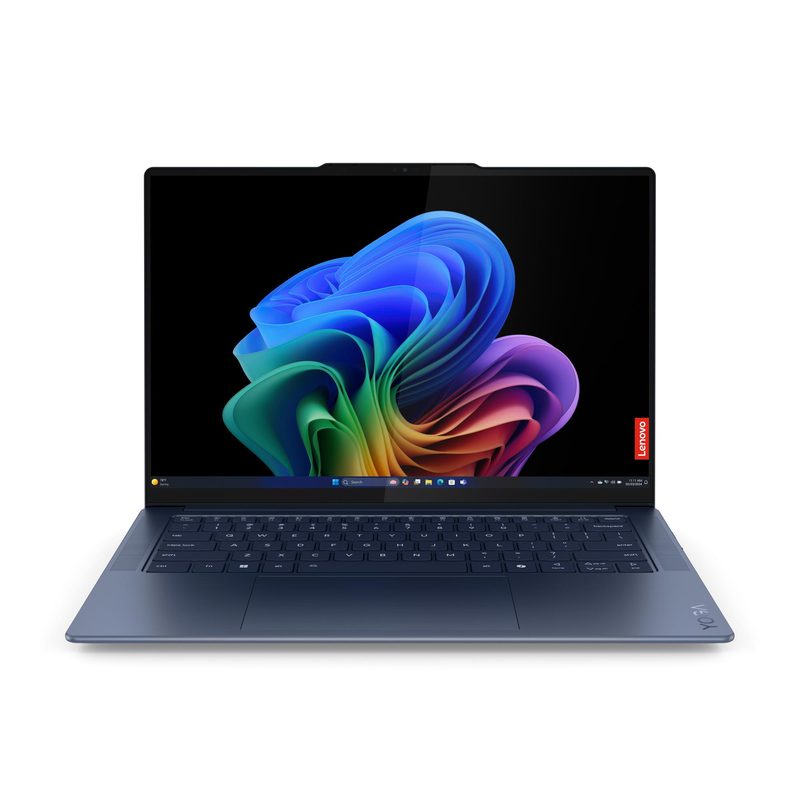 Lenovo Yoga Slim 7 14Q8X9 Copilot+ PC Snapdragon X1E-78-100 Laptop 36.8 cm (14.5") Touchscreen 3K 16 GB LPDDR5x-SDRAM 1 TB SSD Wi-Fi 7 (802.11be) Windows 11 Home Blue English, French
