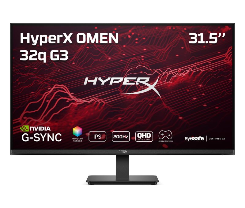 HP HyperX OMEN 31.5 inch QHD 200Hz Gaming Monitor - OMEN 32q G3