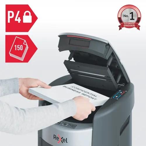 Rexel ShredMax AutoFeed+ 150X Cross Cut Paper Shredder
