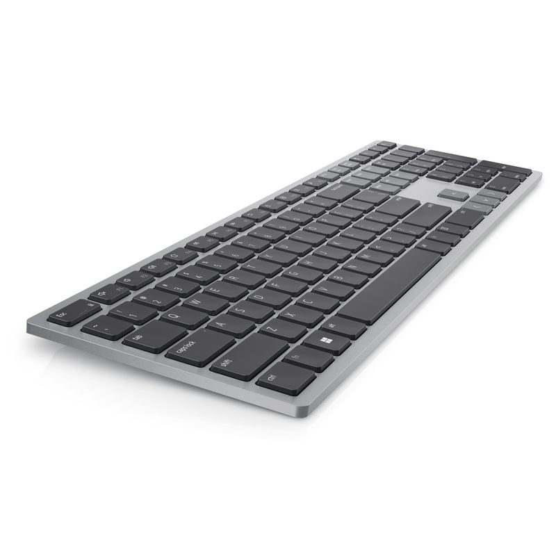DELL KB700 keyboard Office RF Wireless + Bluetooth Canadian Grey