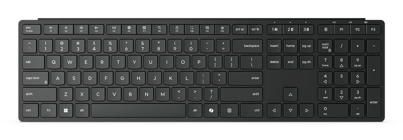 Lenovo Wireless Multi-Mode Pro 6000 keyboard Home/Office RF Wireless + Bluetooth QWERTY US English Black
