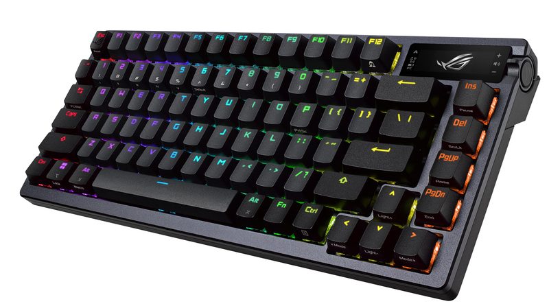 ASUS ROG Azoth keyboard Gaming USB + RF Wireless + Bluetooth Black