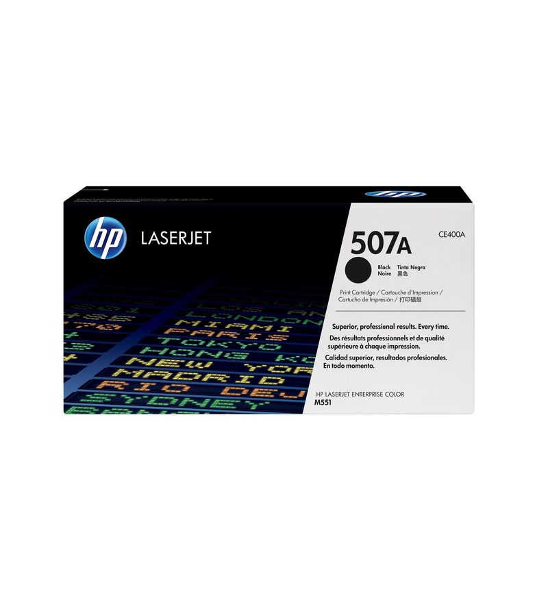 HP 507A Black Original LaserJet Toner Cartridge (CE400A)