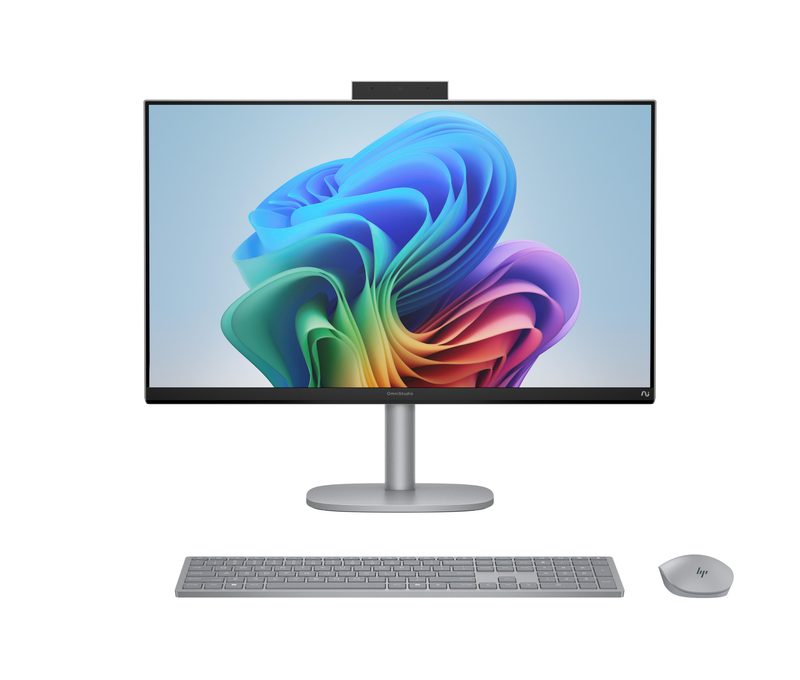 HP OmniStudio X Next Gen AI 27-cs1020nb PC Copilot+ PC Intel Core Ultra 5 226V 68.6 cm (27") 3840 x 2160 pixels All-in-One PC 16 GB LPDDR5x-SDRAM 512 GB SSD Windows 11 Home Wi-Fi 6E (802.11ax) Silver
