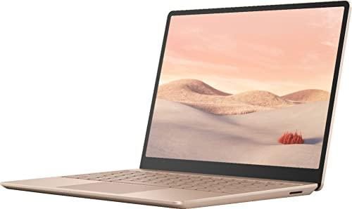 Microsoft Surface Laptop Go 12.4″ Touchscreen, Intel Core i5-1035G1 Processor, 8 GB RAM, 512 GB Solid State Drive, Up to 13Hr Battery Life, WiFi, Webcam, Windows 10, Sandstone (Latest Model)