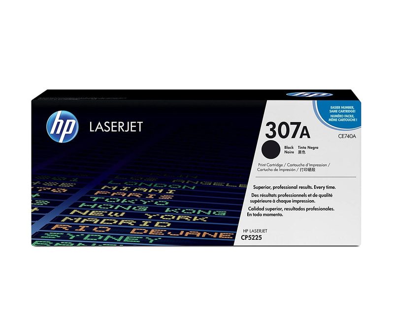 HP 307A Black Original LaserJet Toner Cartridge (CE740A)