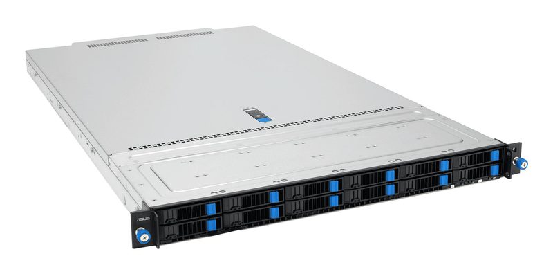 ASUS RS700A-E13-RS12U Rack (1U) Black, Silver