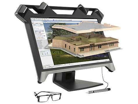 HP Zvr computer monitor 59.9 cm (23.6") 1920 x 1080 pixels Full HD LED Black