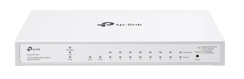 TP-Link FESTA FS310GP network switch Managed L2/L2+ Gigabit Ethernet (10/100/1000) Power over Ethernet (PoE) 1U White
