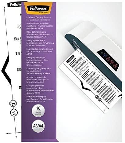 Fellowes Laminator Cleaning Sheets, 10 per Pack (5320603)
