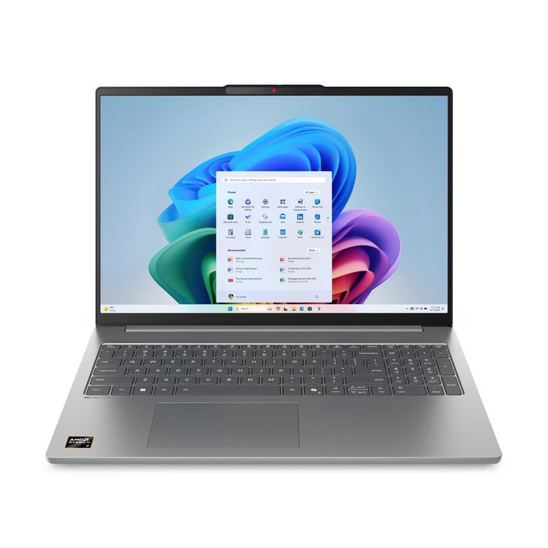 Lenovo IdeaPad Slim 5 16AKP10 Copilot+ PC AMD Ryzen™ AI 5 340 Laptop 40.6 cm (16") WUXGA 16 GB DDR5-SDRAM 512 GB SSD Wi-Fi 7 (802.11be) Windows 11 Home Grey German