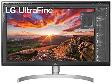 LG 27UN850-W Ultrafine UHD (3840 x 2160) IPS Monitor, VESA DisplayHDR 400, sRGB 99% Color, USB-C with 60W Power Delivery, 3-Side Virtually Borderless Design, Height/Pivot/Tilt Adjustable Stand