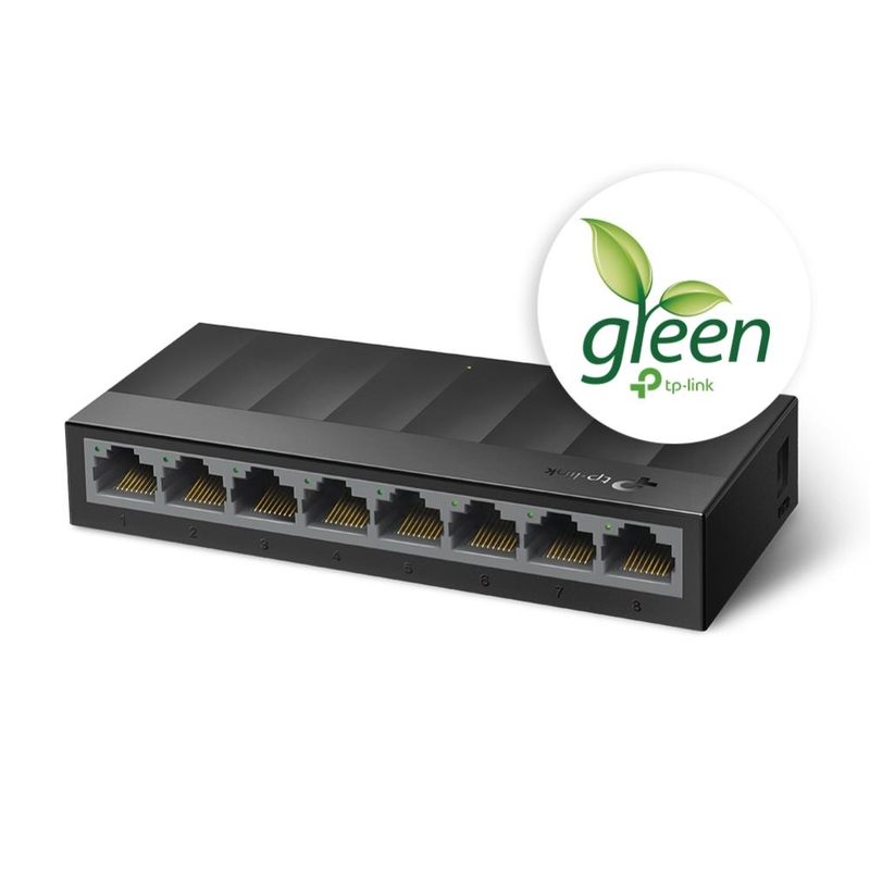 TP-Link LS1008G Unmanaged Gigabit Ethernet (10/100/1000) Black