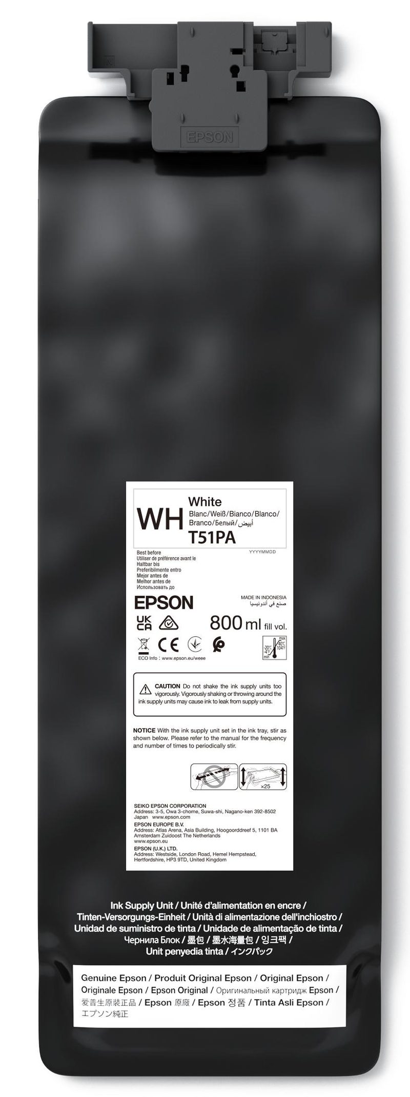 Epson UltraChrome GS3 White T51PA00 (800ML)