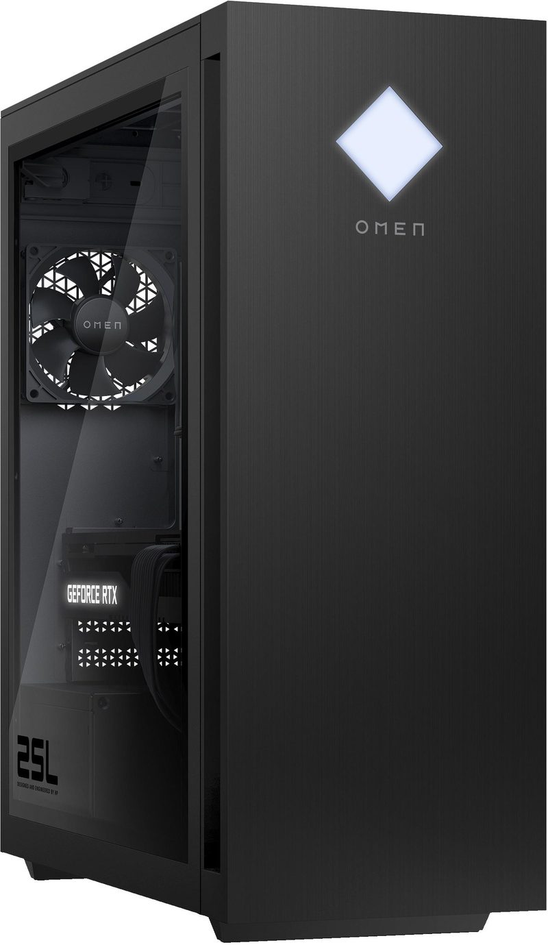 OMEN by HP 25L GT15-2005na Intel® Core™ i5 i5-14400F 32 GB DDR5-SDRAM 1 TB SSD NVIDIA GeForce RTX 4060 Ti Windows 11 Home Tower PC Black