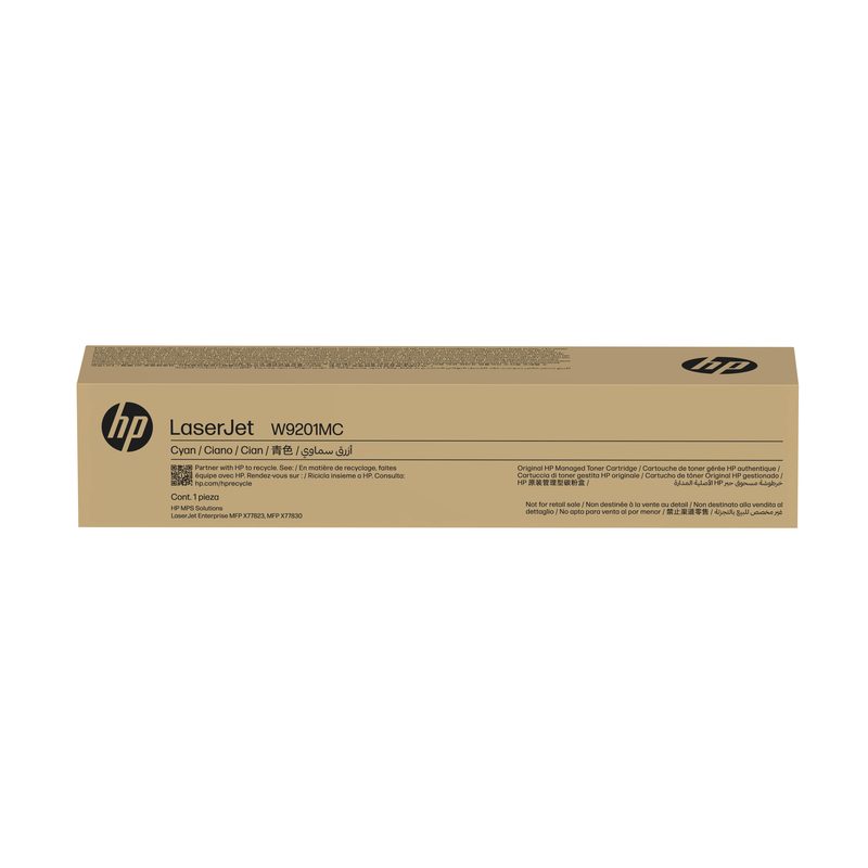 HP W9201MC Cyan Managed Original LaserJet Toner Cartridge