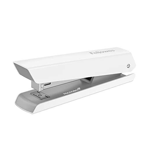 Fellowes LX820 Classic Full-Size Desktop Stapler, 20-Sheet Capacity, White