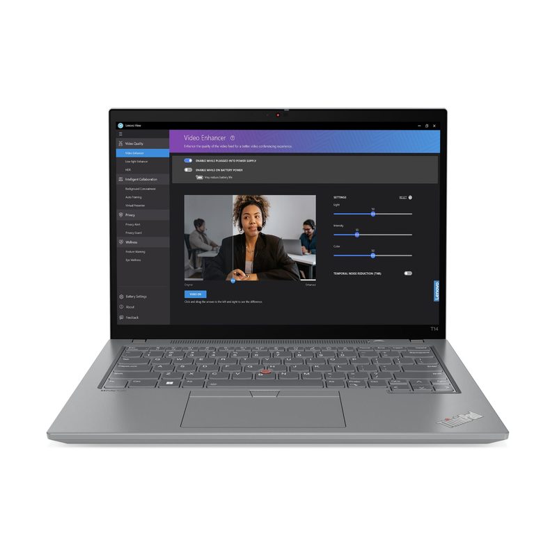 Lenovo ThinkPad T14 Gen 4 (Intel) Intel® Core™ i7 i7-1355U Laptop 35.6 cm (14") Touchscreen WUXGA 16 GB DDR5-SDRAM 512 GB SSD Wi-Fi 6E (802.11ax) Windows 11 Pro Grey French
