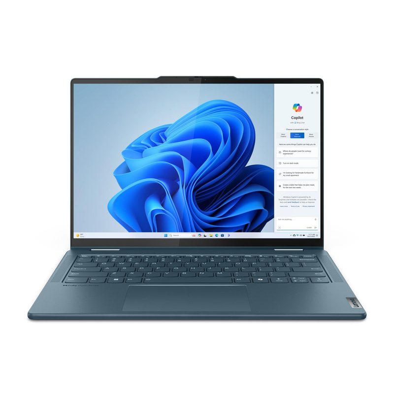 Lenovo Yoga 7 2-in-1 14IML9 Intel Core Ultra 7 155H Hybrid (2-in-1) 35.6 cm (14") Touchscreen 2.8K 16 GB 1 TB SSD Wi-Fi 6E (802.11ax) Windows 11 Home Teal