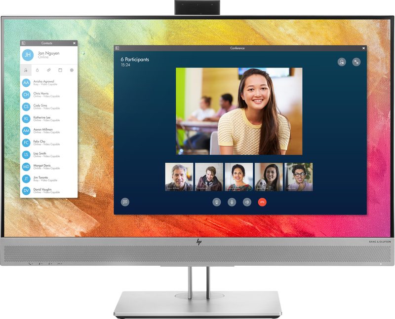 HP E273m computer monitor 68.6 cm (27") 1920 x 1080 pixels Full HD LED Black, Silver