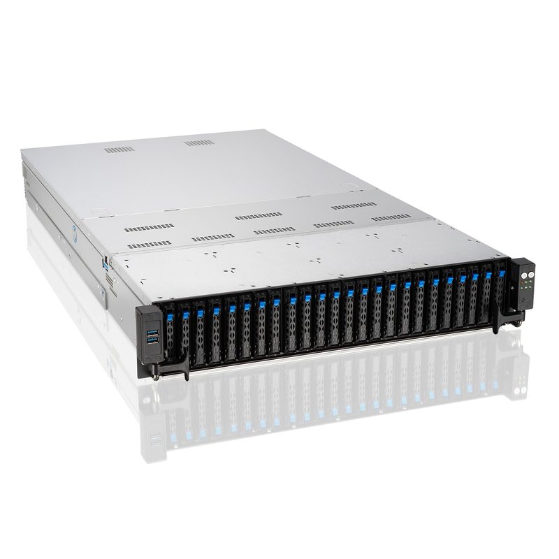 ASUS RS720-E11-RS24U Intel C741 Rack (2U) Black, Silver
