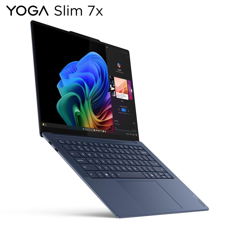 Lenovo Yoga Slim 7 Copilot+ PC Snapdragon X1E-78-100 Laptop 36.8 cm (14.5") Touchscreen 3K 16 GB LPDDR5x-SDRAM 1 TB SSD Wi-Fi 7 (802.11be) Windows 11 Home Blue Italian