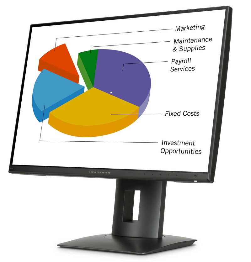 HP Z24n computer monitor 61 cm (24") 1920 x 1200 pixels LED Black