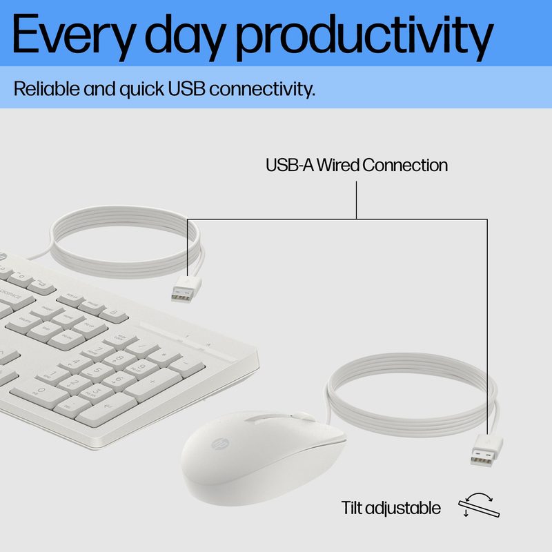 HP 225 Wired Mouse and Keyboard Combo