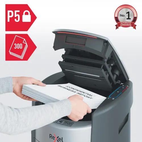 Rexel ShredMax AutoFeed+ 300M Micro Cut Paper Shredder