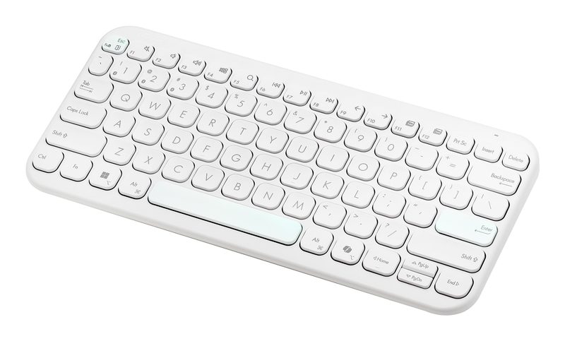 ASUS Marshmallow KW100 keyboard Home Bluetooth QWERTY US International Beige