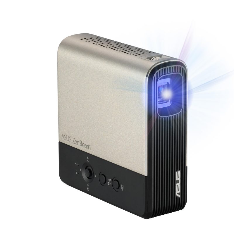 ASUS ZenBeam E2 Standard throw projector DLP WVGA (854x480) Black, Gold