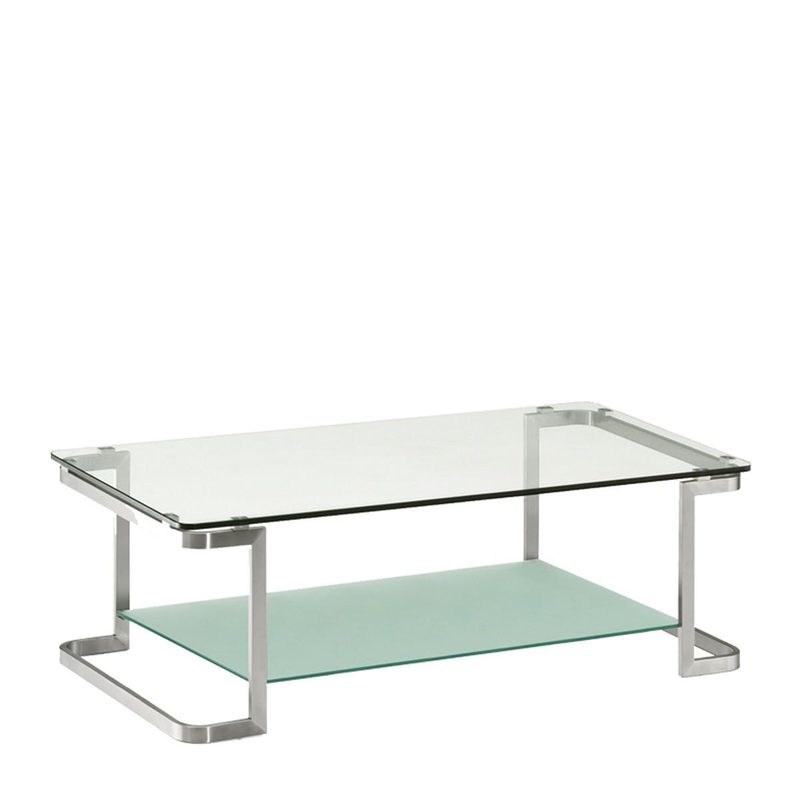 Center Table Melamine Cover With Stainless Steel Frame