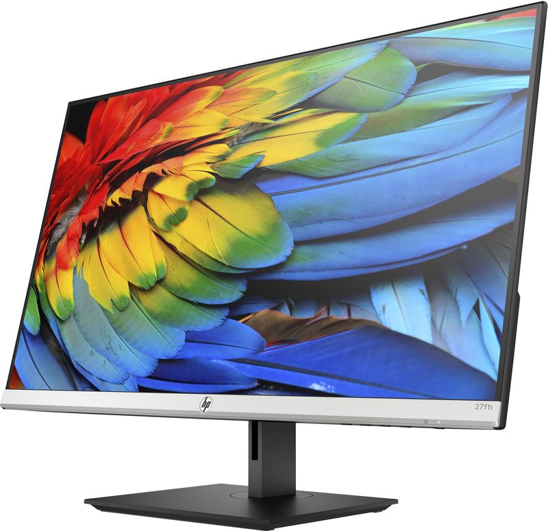 HP 27fh computer monitor 68.6 cm (27") 1920 x 1080 pixels Full HD LCD Black, Silver
