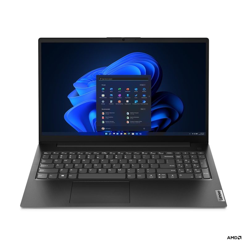 Lenovo V15 G4 AMN AMD Ryzen™ 5 7520U Laptop 39.6 cm (15.6") Full HD 8 GB LPDDR5-SDRAM 256 GB SSD Wi-Fi 6 (802.11ax) Windows 11 Pro Black Portuguese