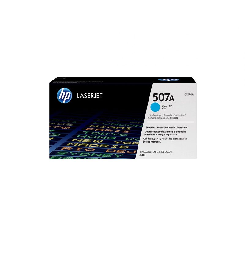 HP 507A Cyan Original LaserJet Toner Cartridge (CE401A)