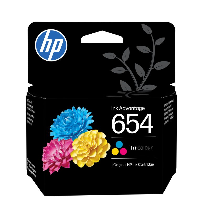 HP 654 Tri-color Original Ink Advantage Cartridge