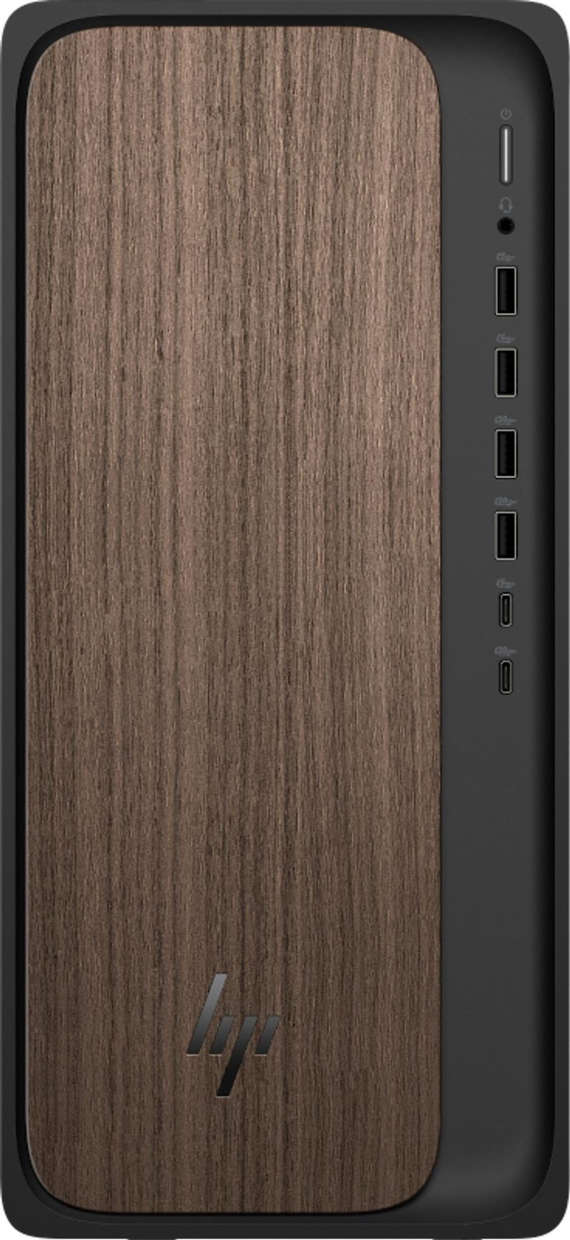 HP OmniDesk AI M03-0003sa Intel Core Ultra 7 265 16 GB DDR5-SDRAM 1 TB SSD Windows 11 Home Tower PC AI PC Wood, Black