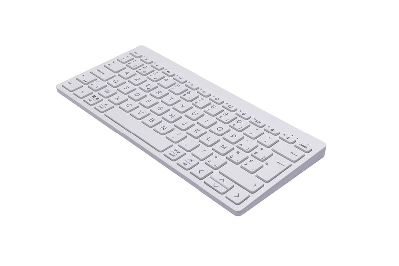 HP 350 Compact Multi-Device Bluetooth keyboard Home AZERTY Belgian White