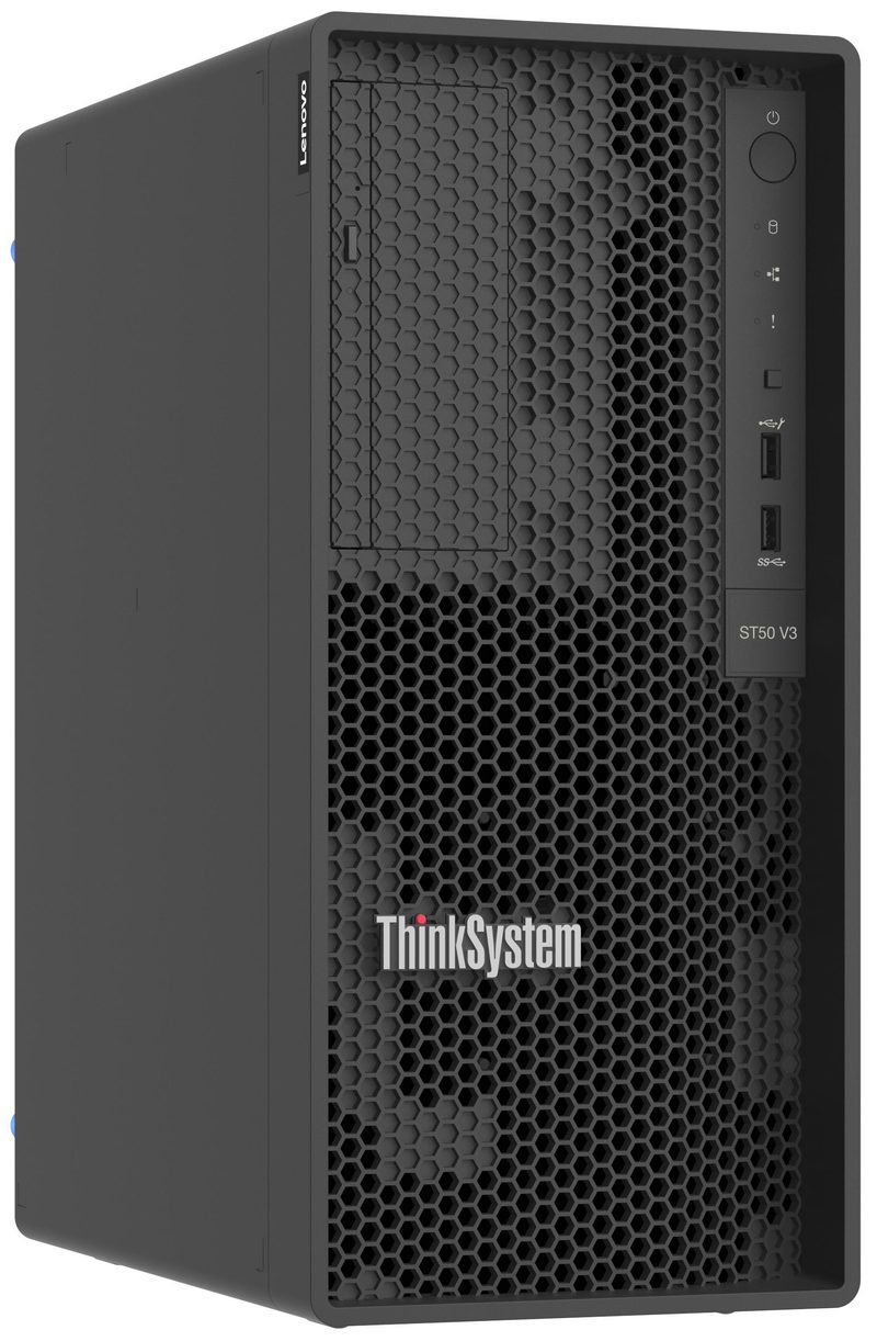 Lenovo ThinkSystem ST50 V3 server 4 TB Tower Intel Xeon E E-2434 3.4 GHz 16 GB DDR5-SDRAM 500 W
