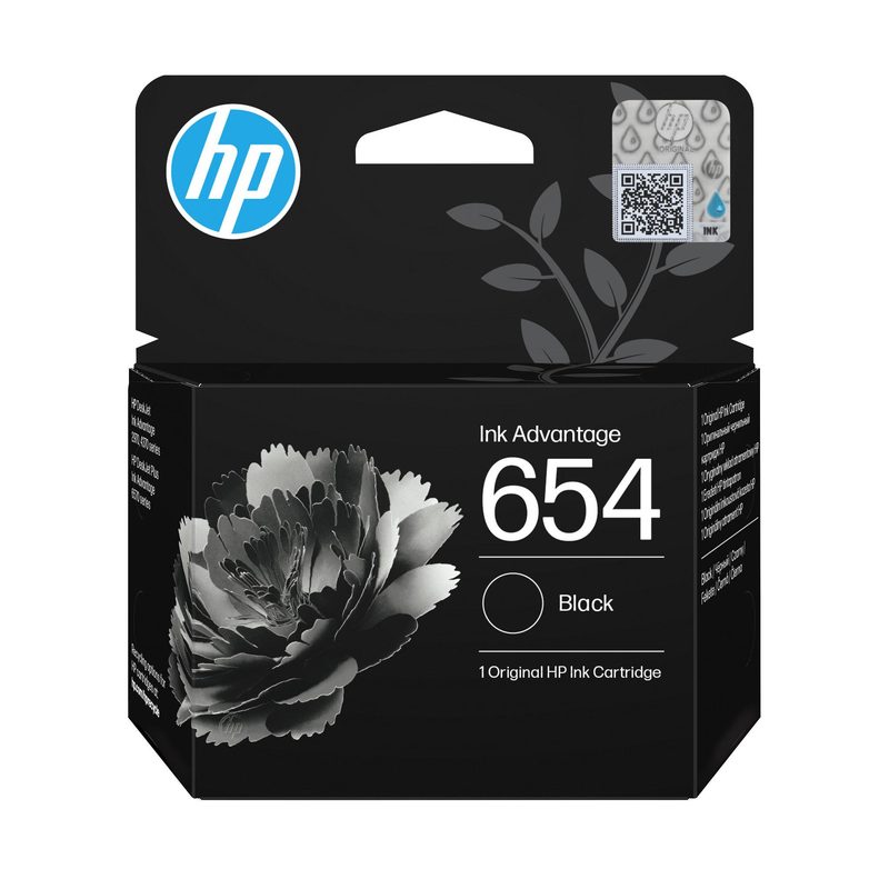 HP 654 Black Original Ink Advantage Cartridge