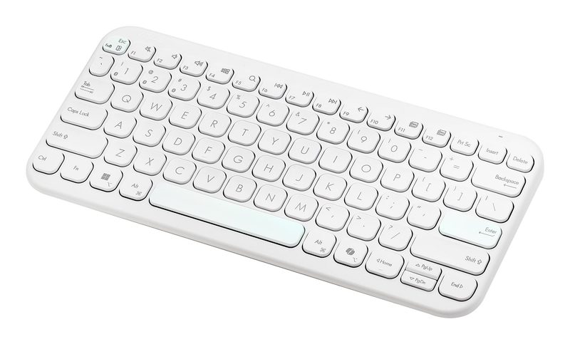 ASUS Marshmallow KW100 keyboard Home Bluetooth QWERTZ German White