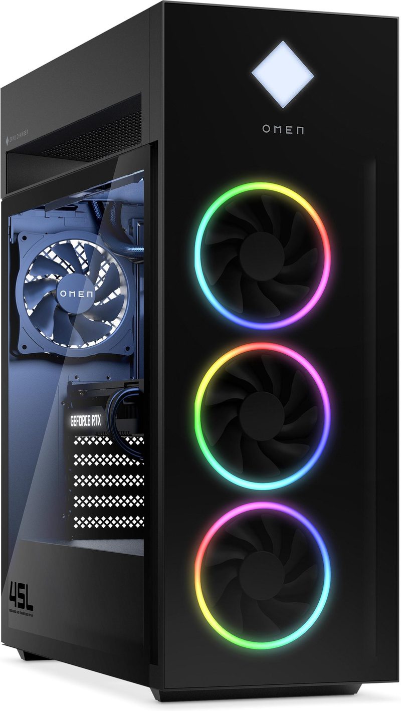 OMEN by HP 45L GT22-2000na Intel® Core™ i7 i7-14700K 32 GB DDR5-SDRAM 2 TB SSD NVIDIA GeForce RTX 4080 SUPER Windows 11 Home Tower PC Black