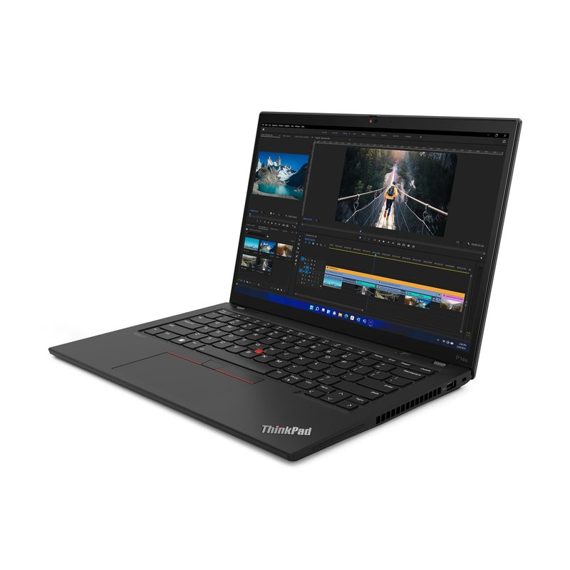 Lenovo ThinkPad P14s Gen 4 (Intel) Intel® Core™ i5 i5-1340P Mobile workstation 35.6 cm (14") WUXGA 16 GB DDR5-SDRAM 512 GB SSD Wi-Fi 6E (802.11ax) Windows 11 Pro Black French