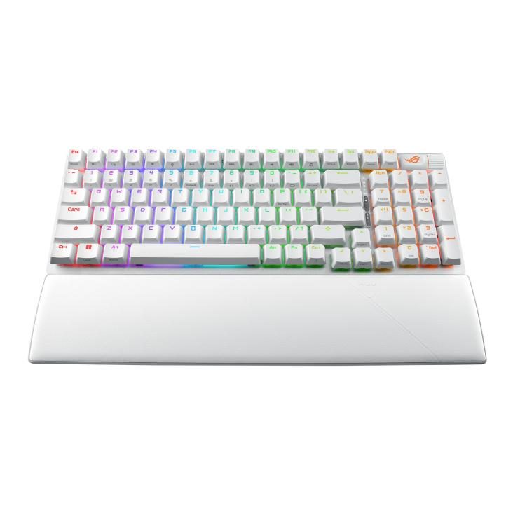 ASUS X901 SCOPE II 96 WL/WHT/NXSW/US/PBT keyboard Gaming USB + RF Wireless + Bluetooth White