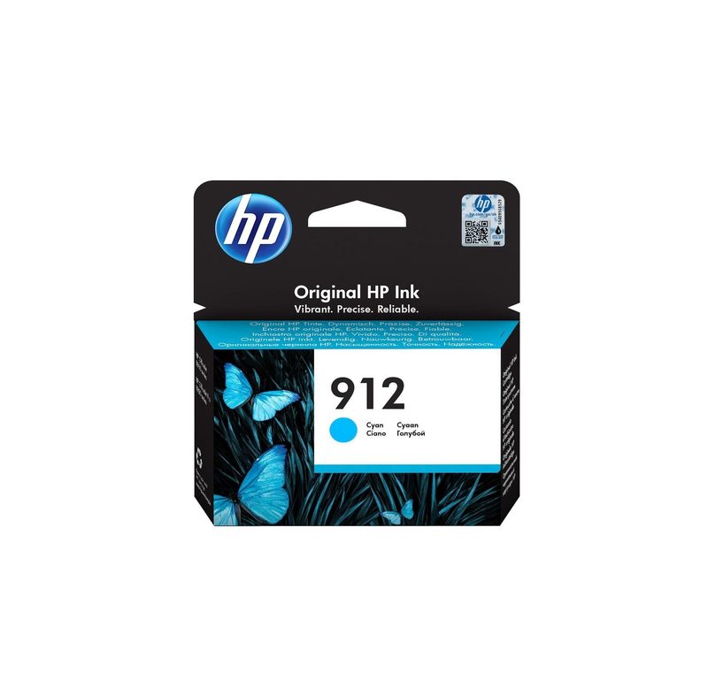HP 912 Cyan Original Ink Cartridge (3YL77AE)