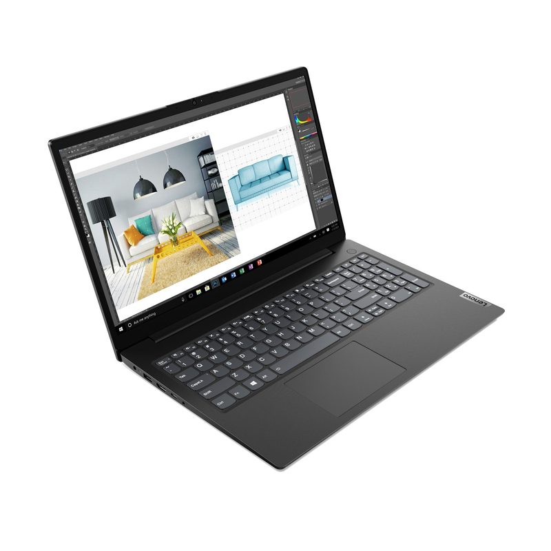 Lenovo V15 G2 IJL Intel® Celeron® N N4500 Laptop 39.6 cm (15.6") Full HD 8 GB DDR4-SDRAM 256 GB SSD Wi-Fi 6 (802.11ax) Windows 11 Home Black German